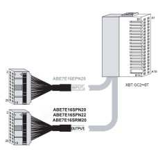 Schneider ABE7E16SPN20 Connection sub-base ABE7 - for Twido extension - 16 outputs,ABE7E16SPN20