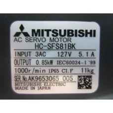 Mitsubishi HC-SFS81BK Servo Motor,